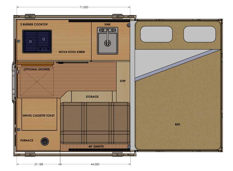 Alaskan 630 FLOOR plan LAYOUT